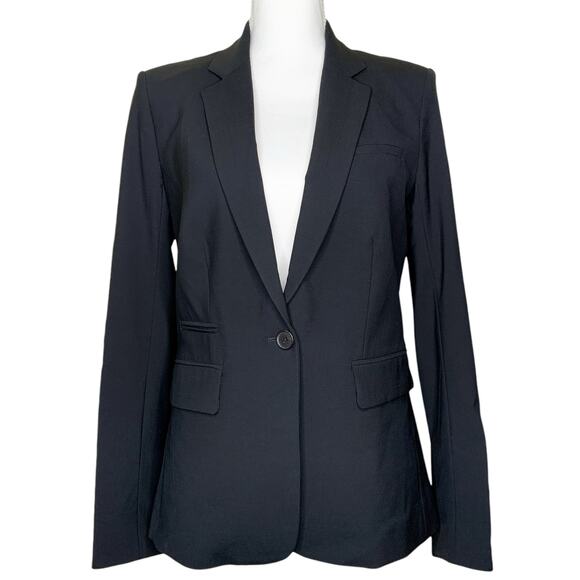 Veronica Beard Black Wool Single Button Classic Dickey Jacket Blazer Size 2 - Picture 3 of 10